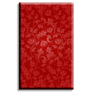 Kırmızı Zemin Çiçekli Bordur Desen