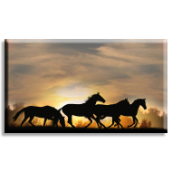 Günbatımı ve Atlar